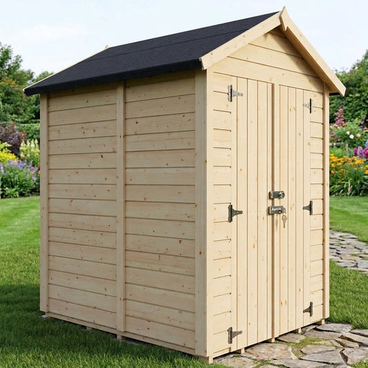 Aurazo 8ft x 6ft Garden Shed — No Windows